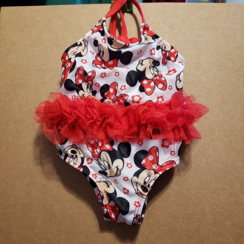 Disney Junior Minnie Mouse 0-3 Mos Bathing Suit